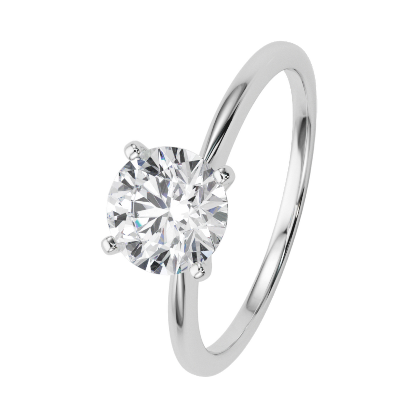 14K gold solitaire 1.7 dwt - 1 ct tw - SI2, G