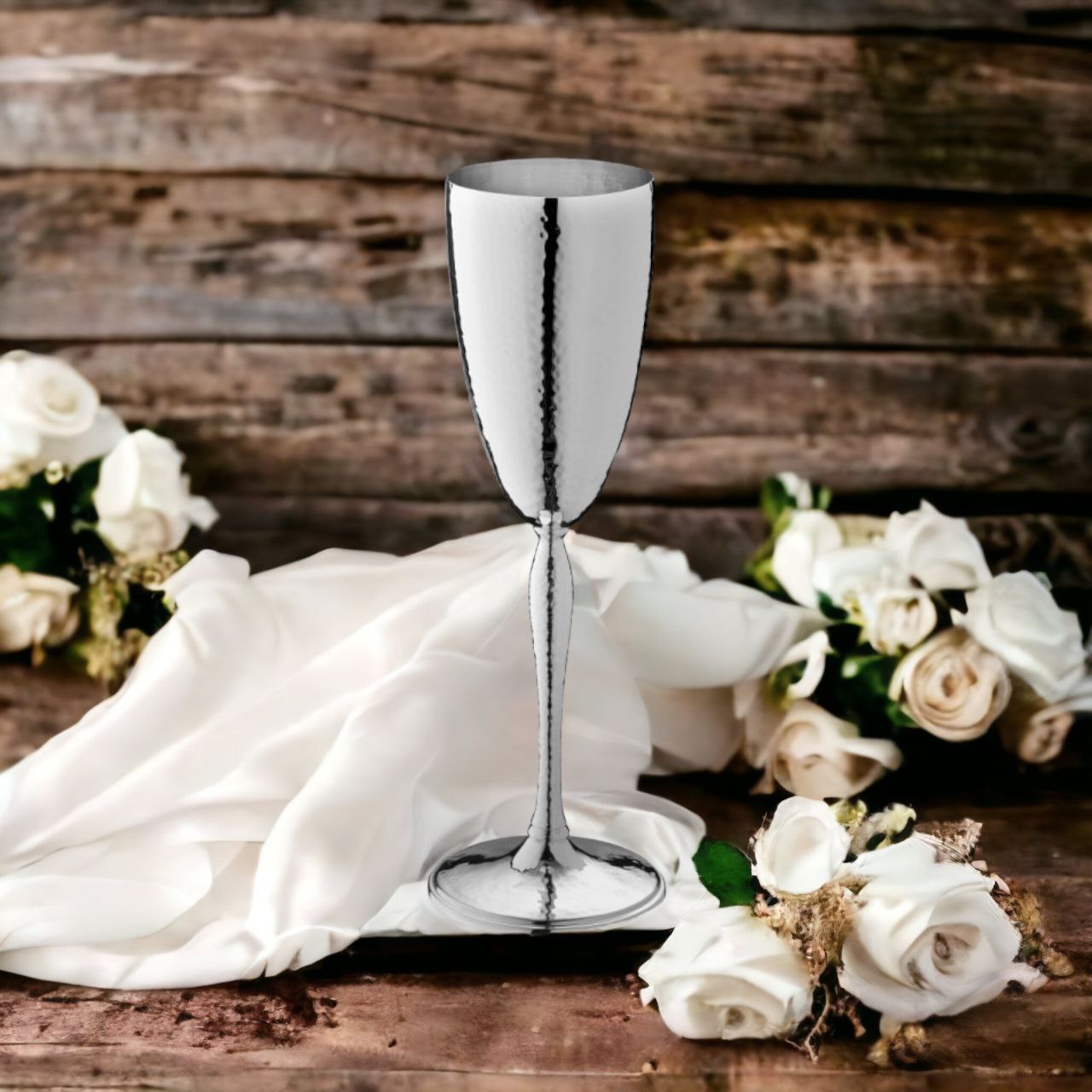 Silver Plated Champagne Glass Roma