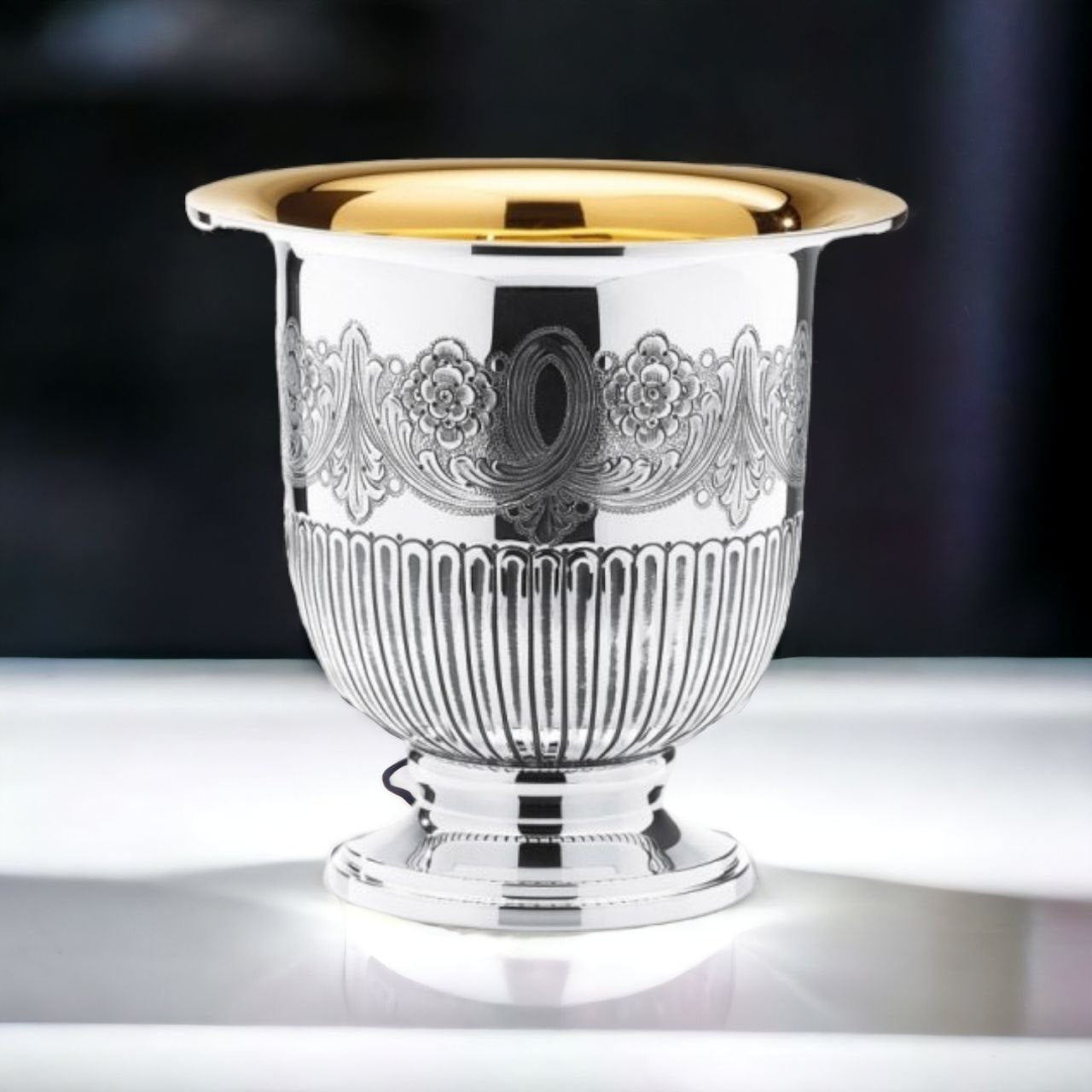 Sterling Silver 925 Champagne Basket Cardinal