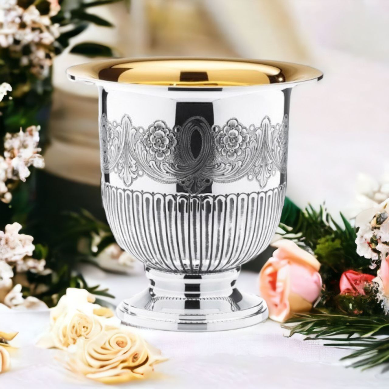 Sterling Silver 925 Ice Basket Cardinal