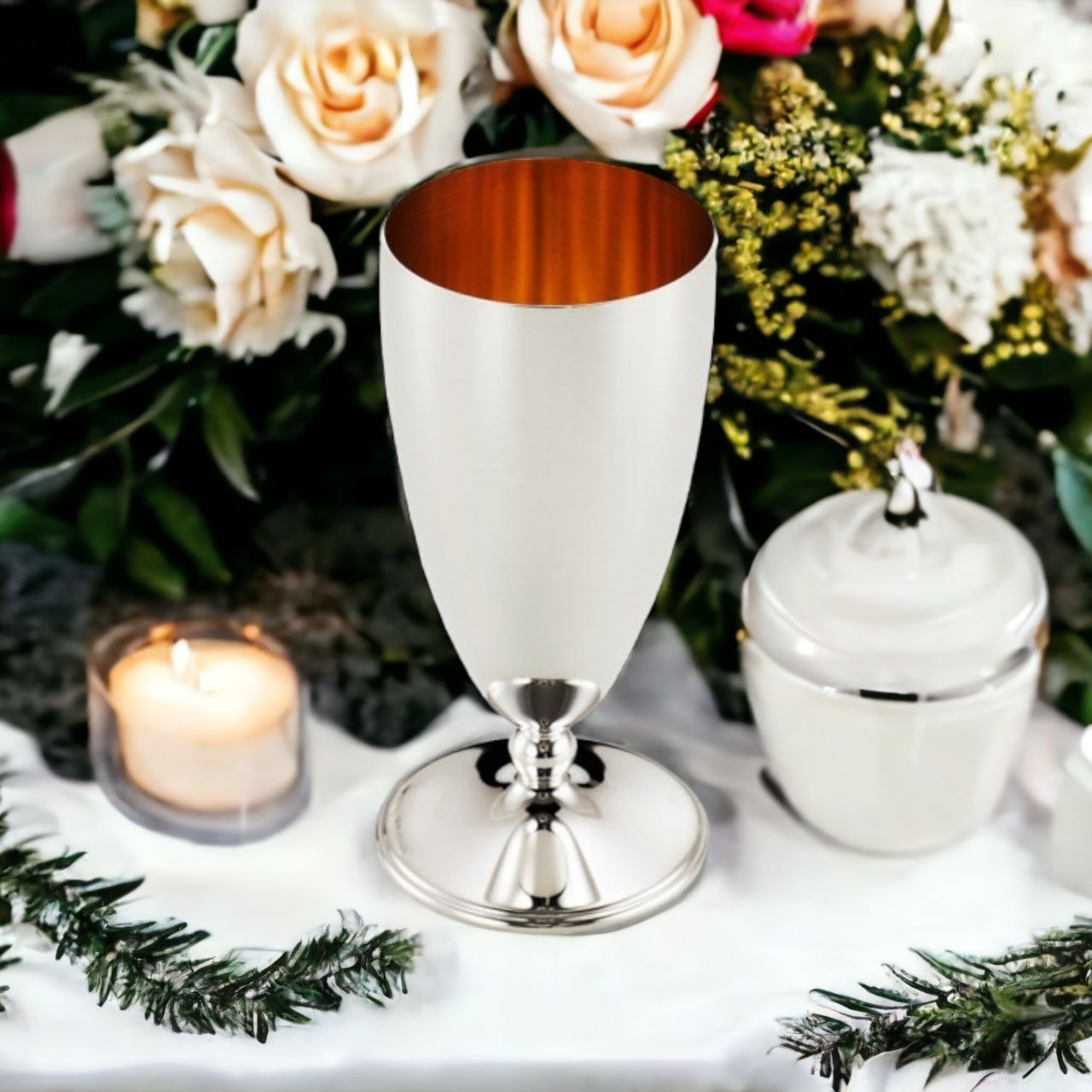 Sterling Silver 925 Champagne Glass Modena