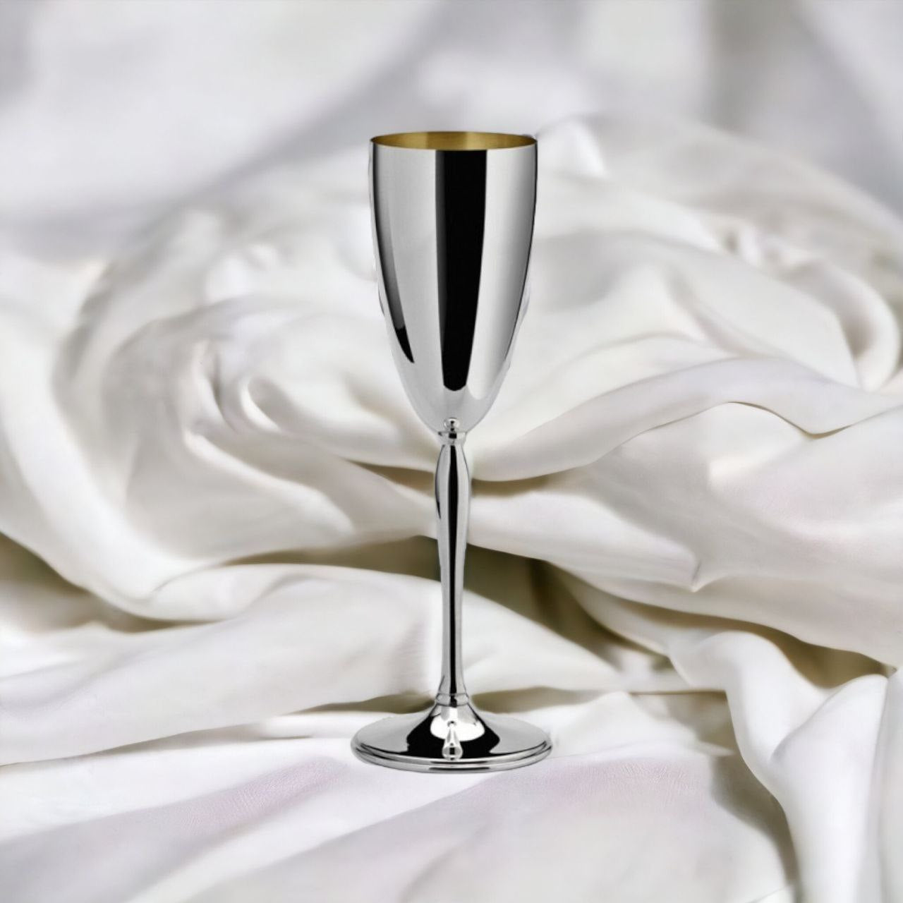 Silver Champagne Glass Udine