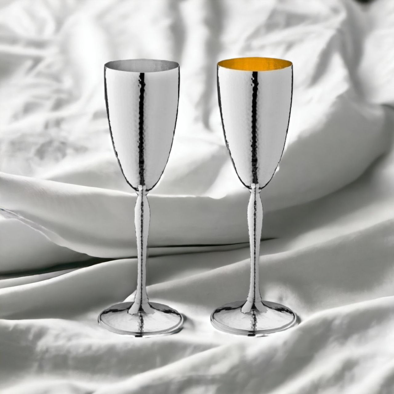Silver Champagne Glass Udine