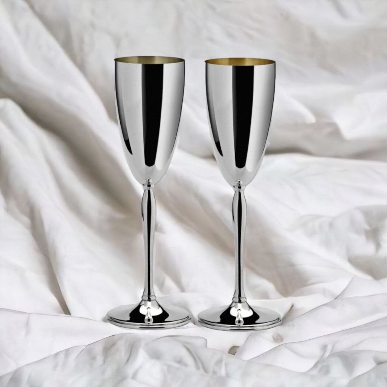 Silver Champagne Glass Udine