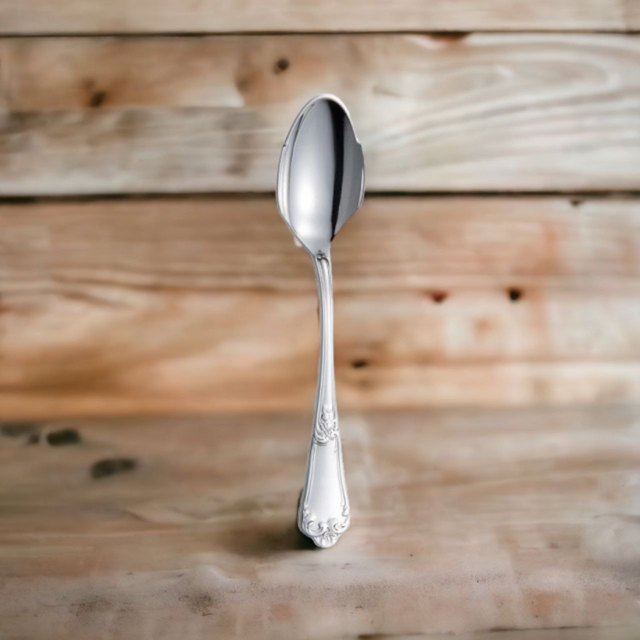 Silver Hors D´oeuvre Spoon Floral design