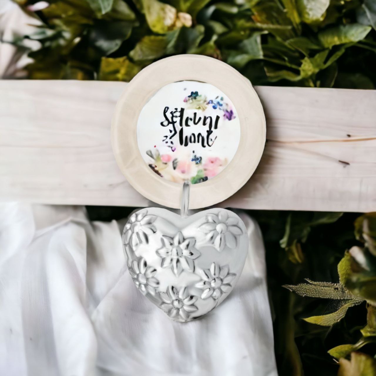 Siver Baby Rattle Love