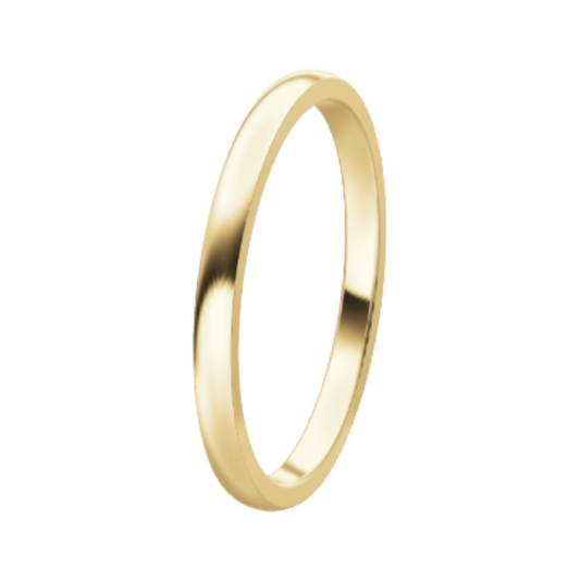 Classic 14K Yellow Gold Wedding Ring (2 mm)