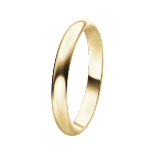 Classic 14K Yellow Gold Wedding Ring (3 mm)