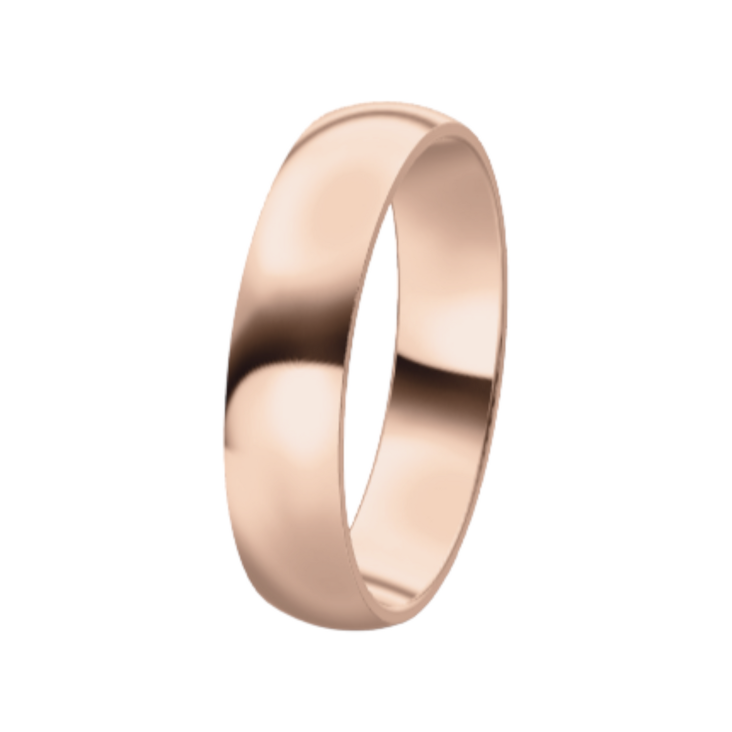 Classic 14K Rose Gold Wedding Ring (5 mm)