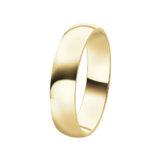 Classic 14K Yellow Gold Wedding Ring (5 mm)