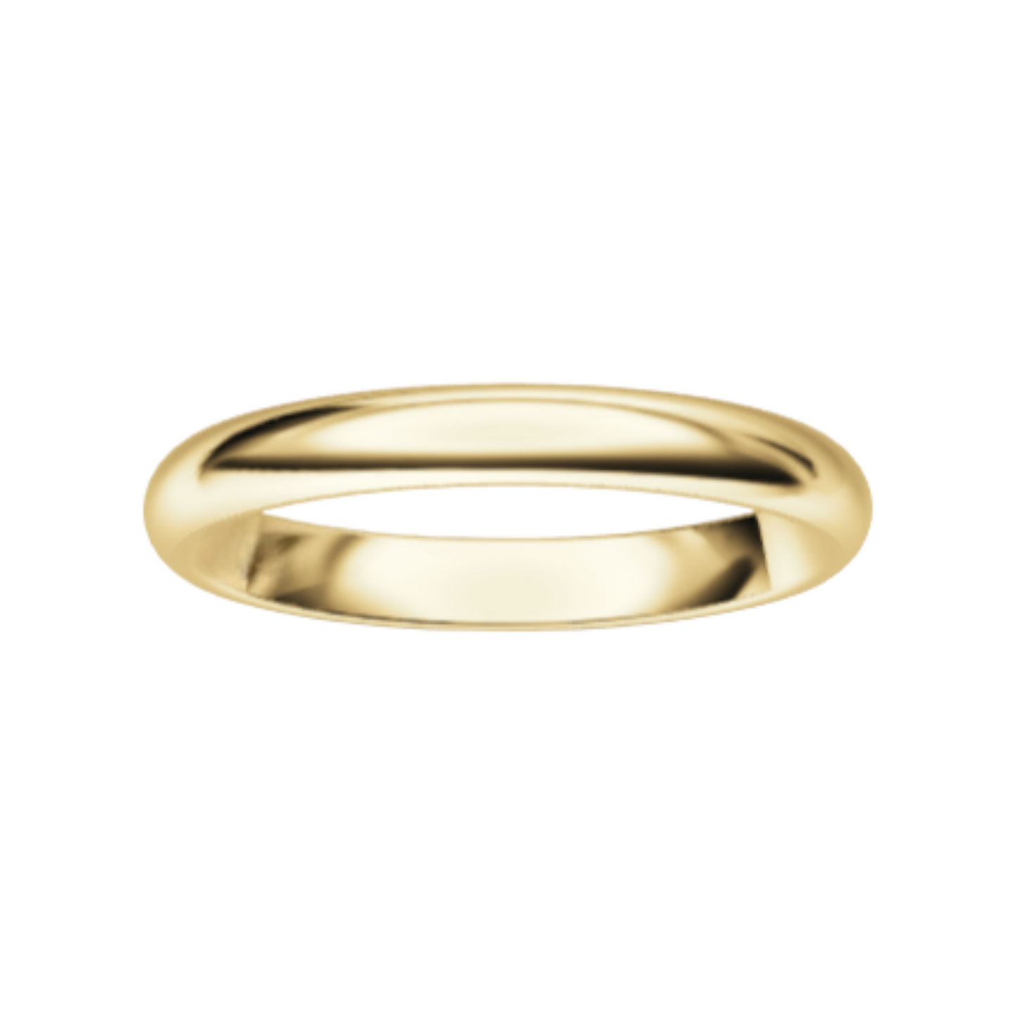 Classic 14K Yellow Gold Wedding Ring (3 mm)