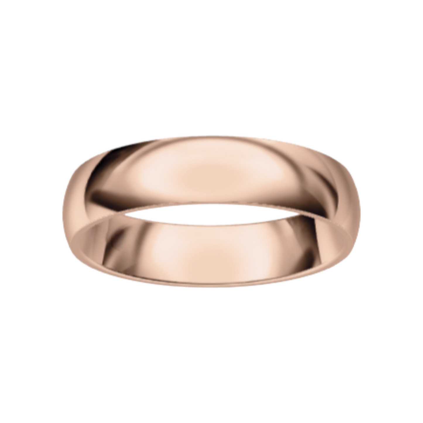 Classic 14K Rose Gold Wedding Ring (5 mm)