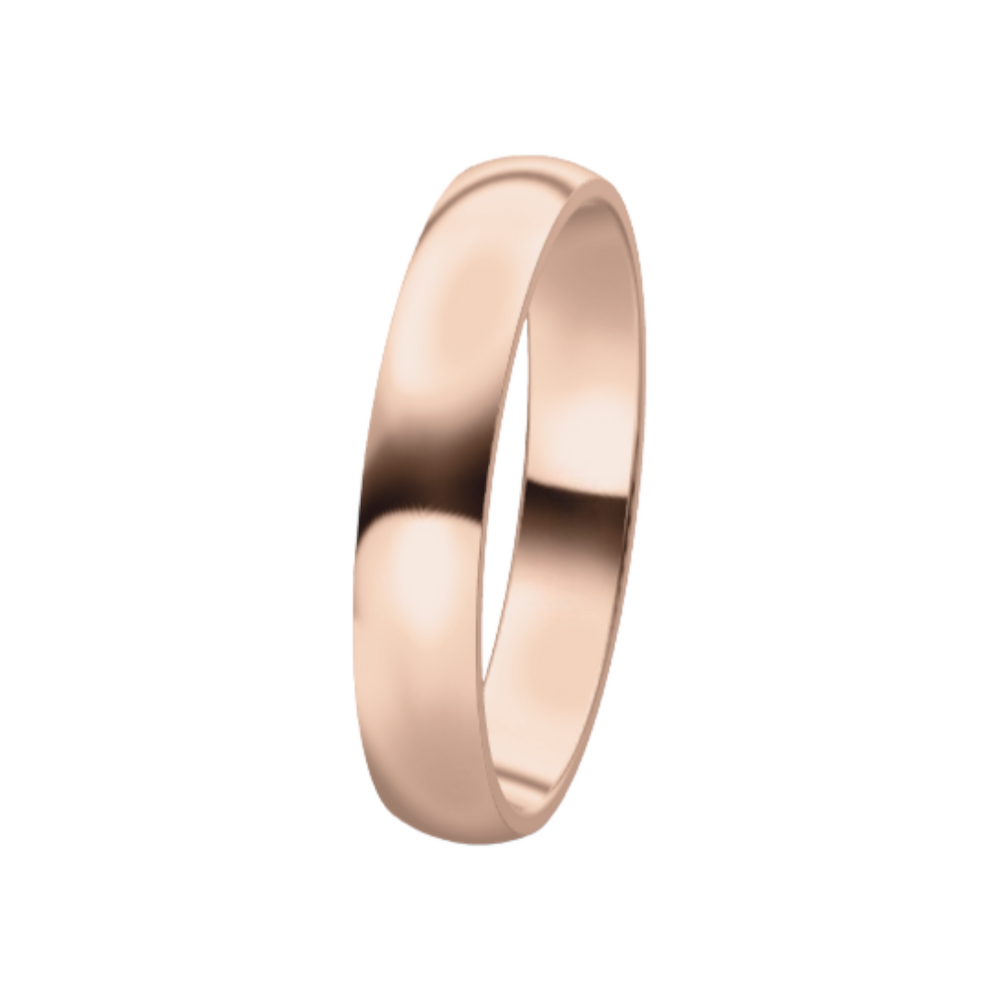 Classic 14K Rose Gold Wedding Ring (4 mm)