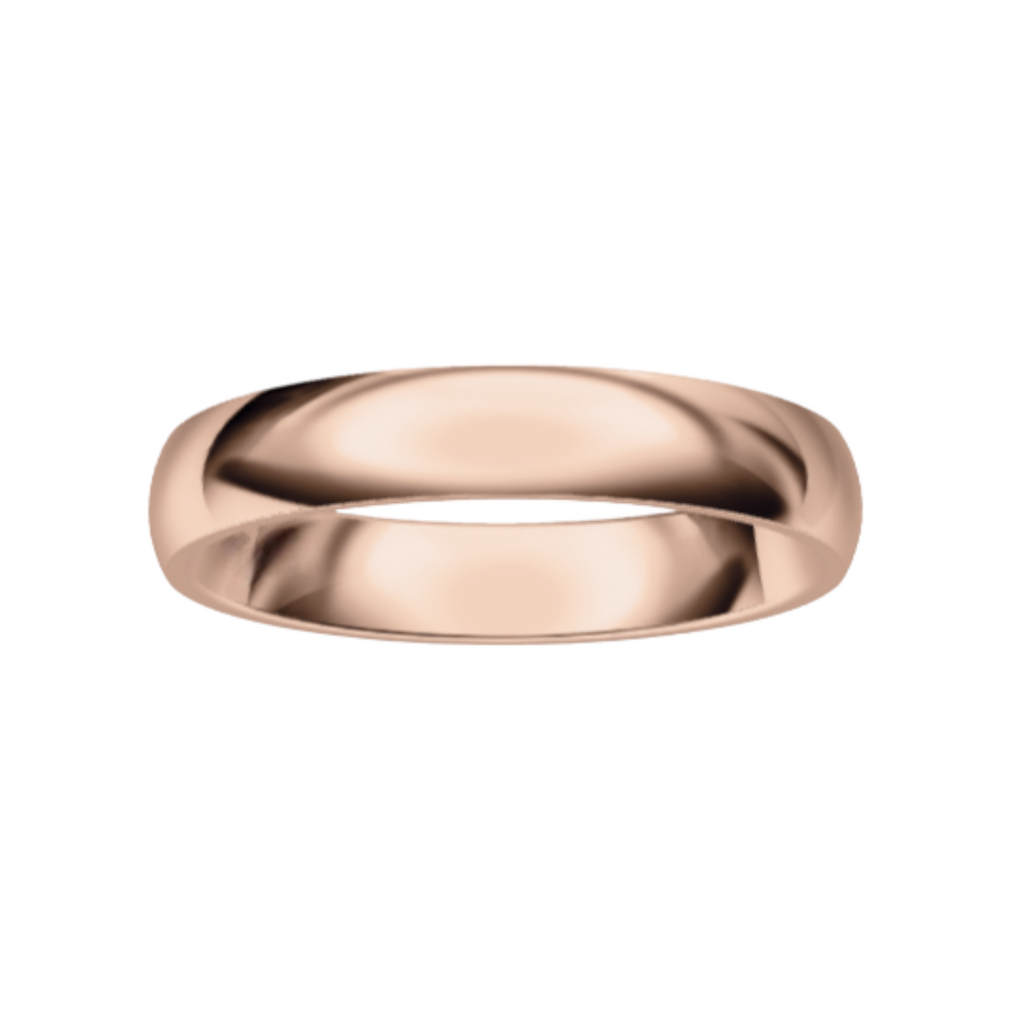 Classic 14K Rose Gold Wedding Ring (4 mm)