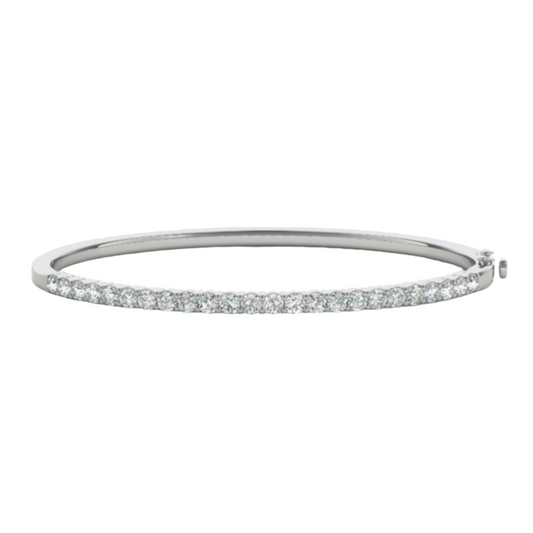 Bangle Traditional 7.52 dwt - 14K gold - diamond 1.5 ct tw - I1, H-I in