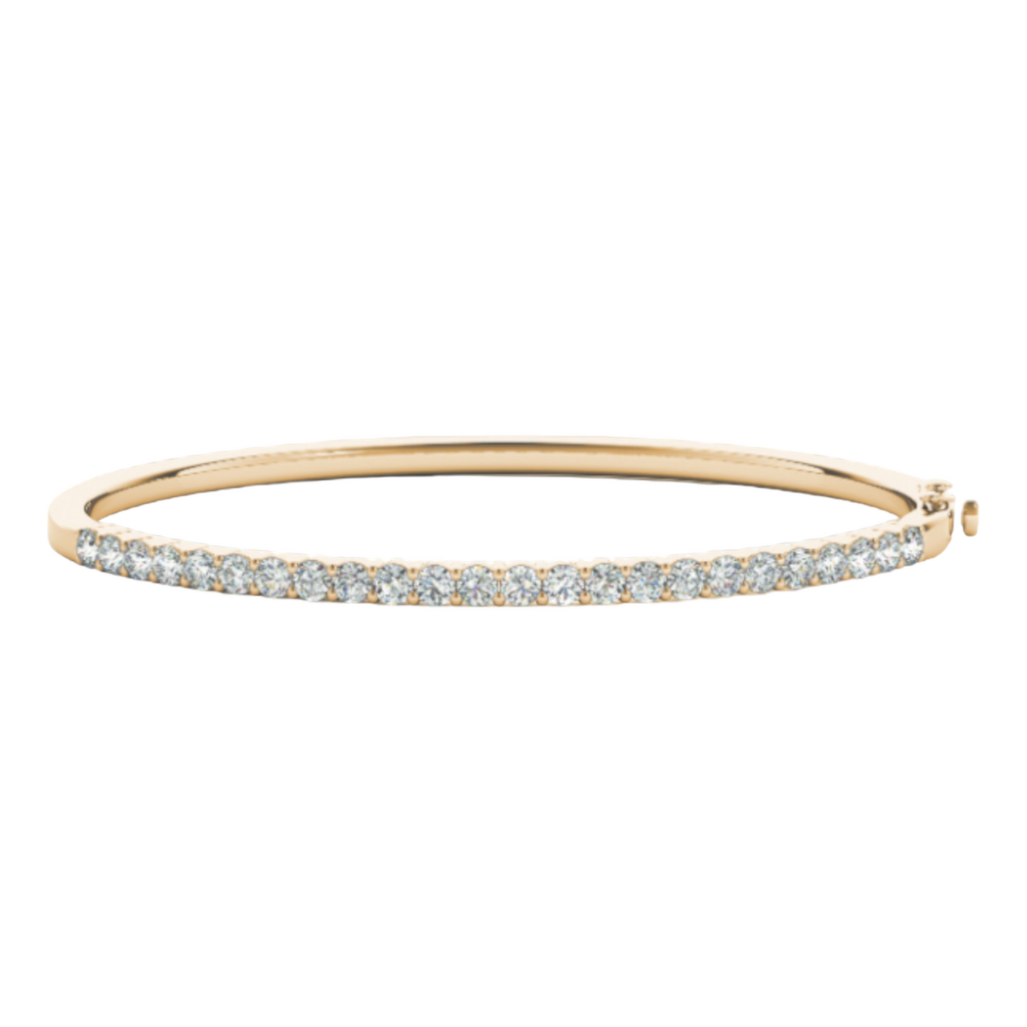 Bangle Traditional 7.52 dwt - 14K gold - diamond 1.5 ct tw - I1, H-I in