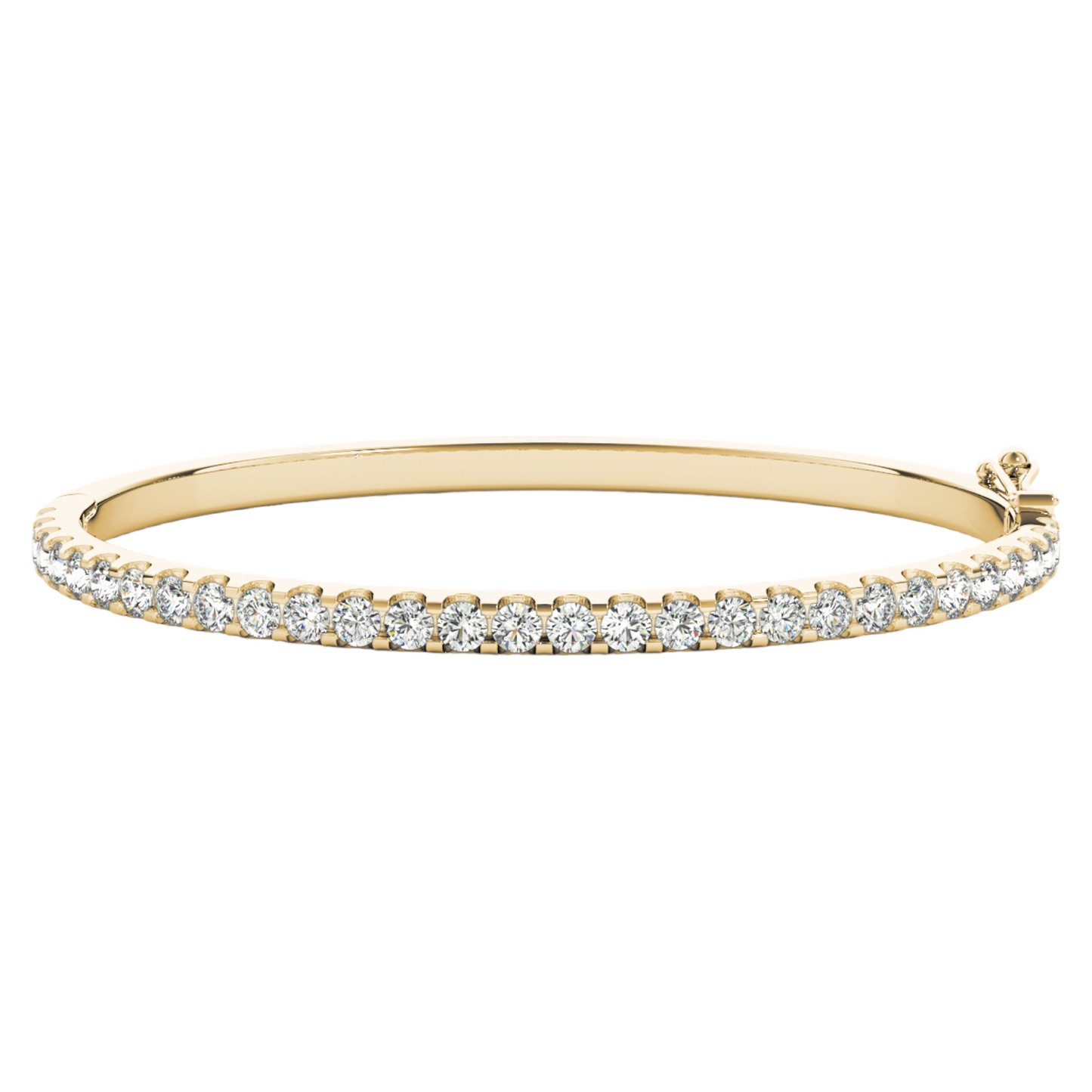 Bangle Traditional 7.2 dwt - 14K gold - diamond 1.25 cttw (2.0 mm)