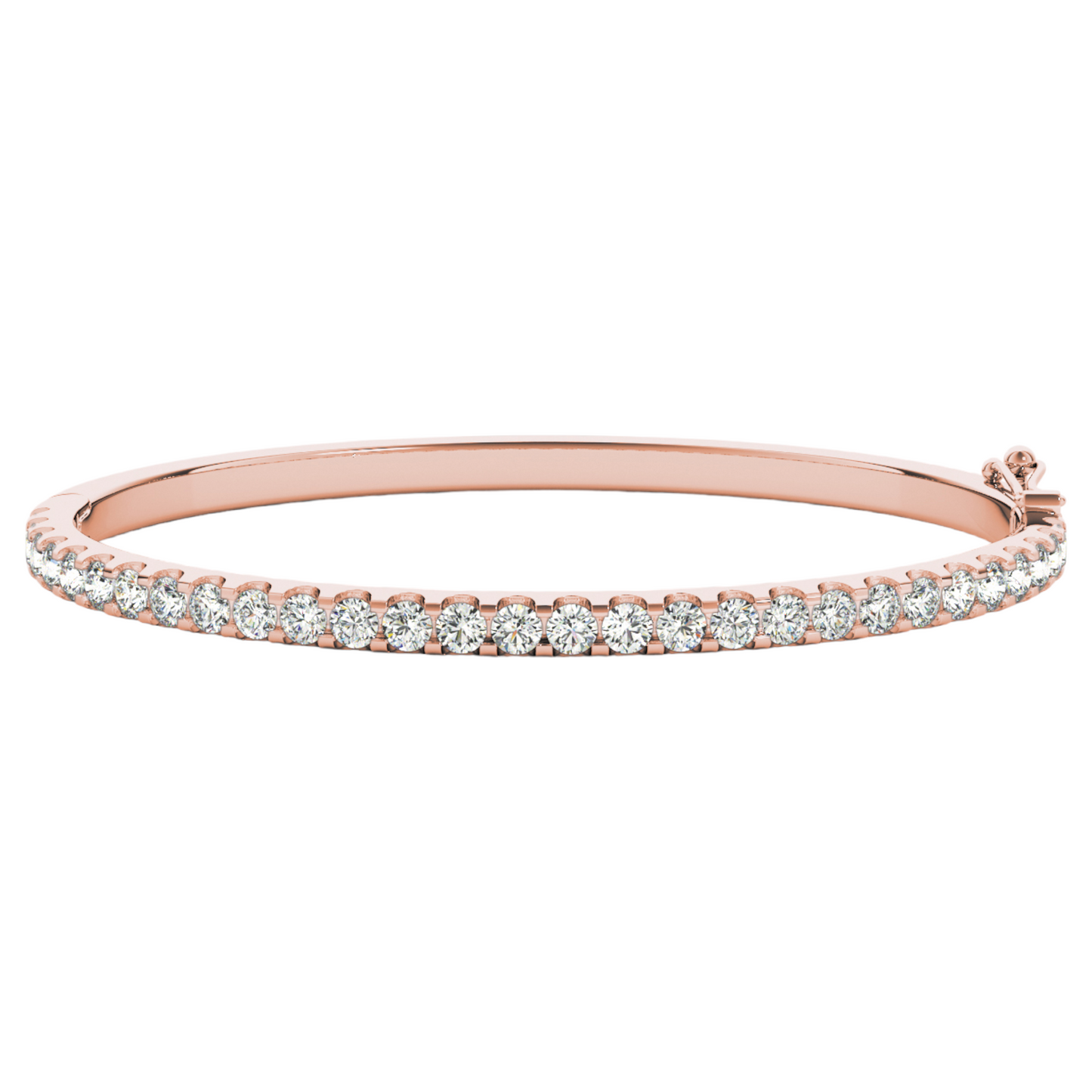 Bangle Traditional 7.2 dwt - 14K gold - diamond 1.25 cttw (2.0 mm)