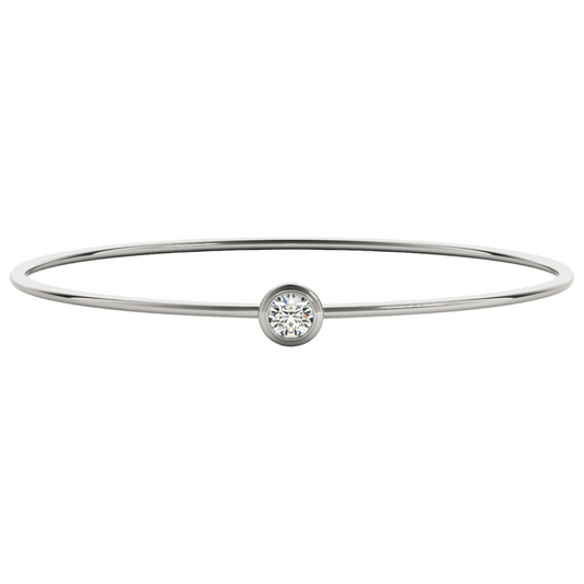 Bangle Traditional 3.1 dwt - 14K gold - diamond 1/3 ct