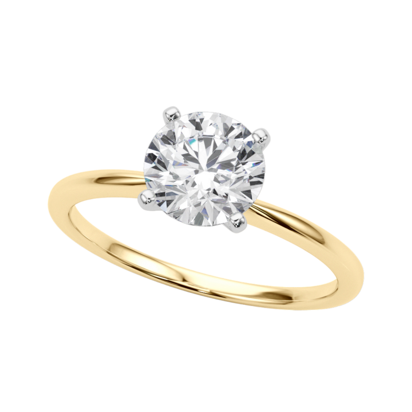 14K gold solitaire  2.1 dwt - 2 ct tw - SI2, G