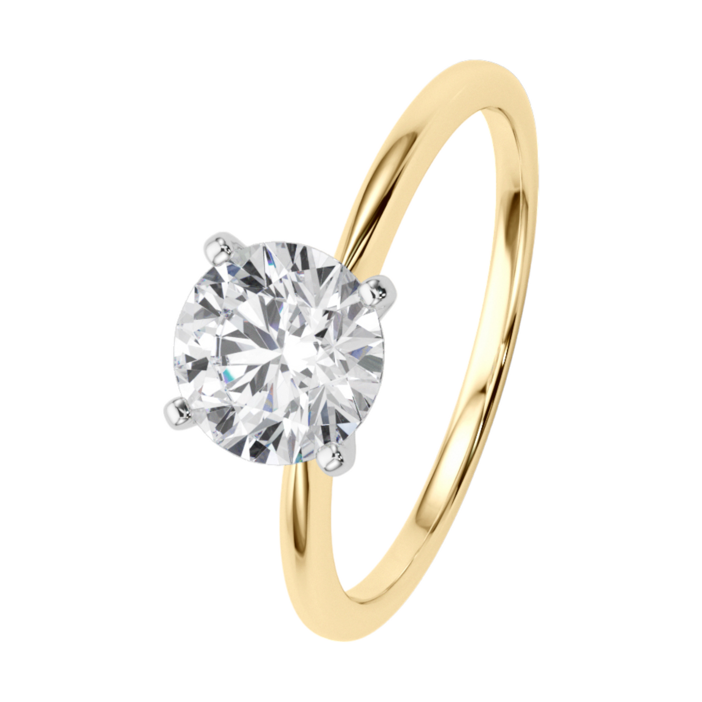 14K gold solitaire  2.1 dwt - 2 ct tw - SI2, G