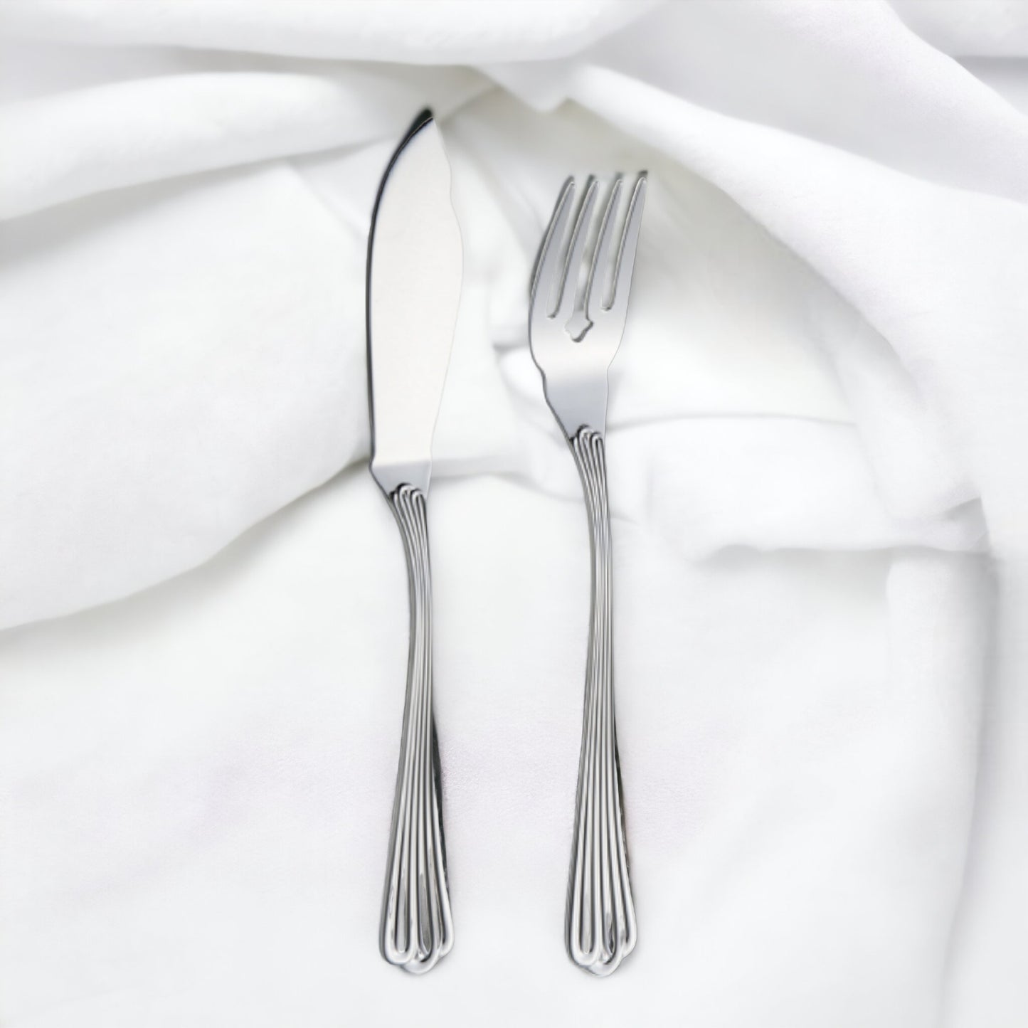 Silver Fish Set (Fork and Knife) Firenze