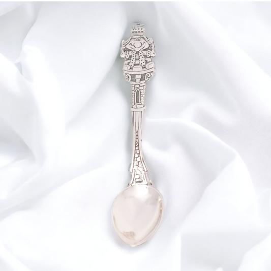 925 sterling silver baby spoon king design 14х2.7cm (5.5x0.11in)