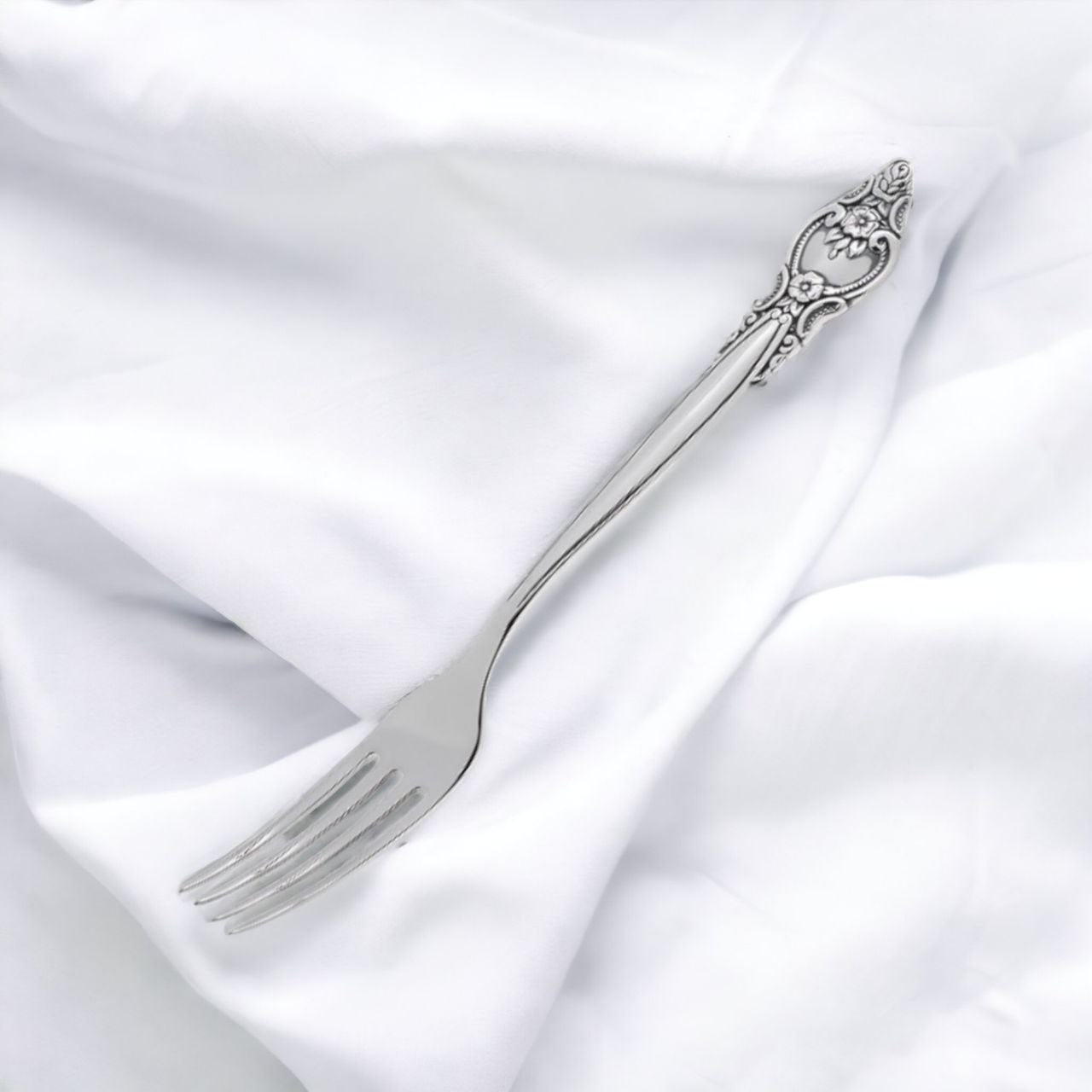 Silver Set Rosette (spoon, fork, knife, tea spoon) 24 pcs for 6 person