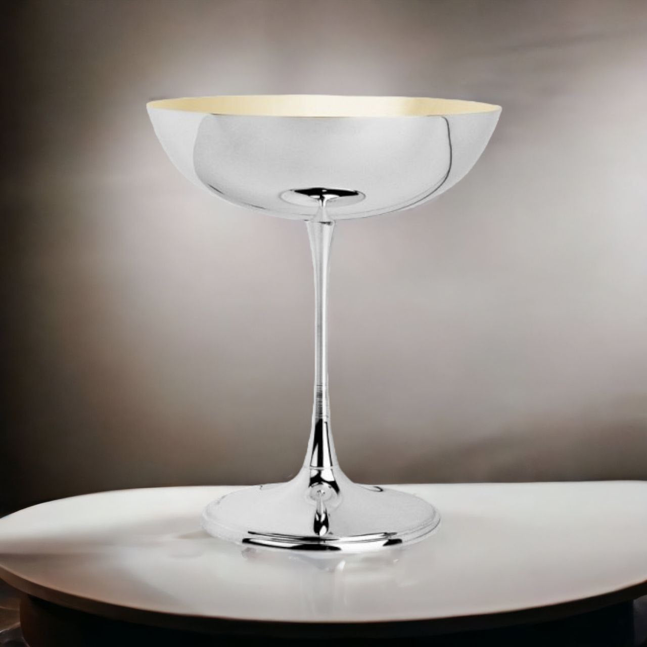 Silver Champagne Glass Chalet