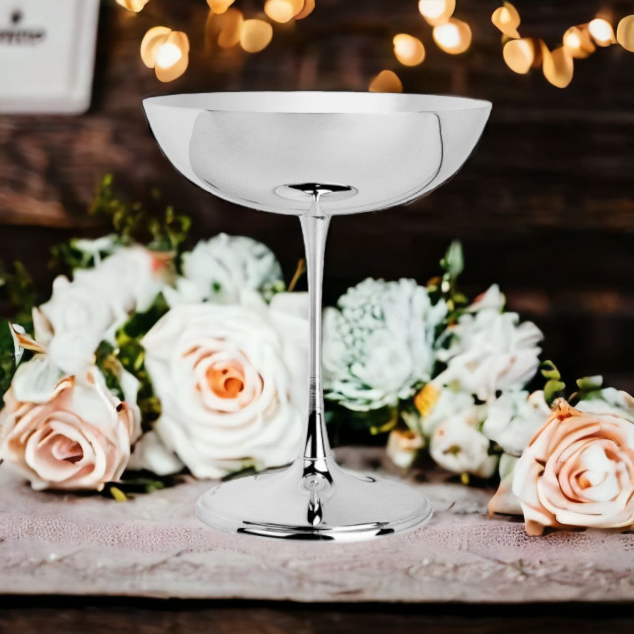 Silver Champagne Glass Chalet