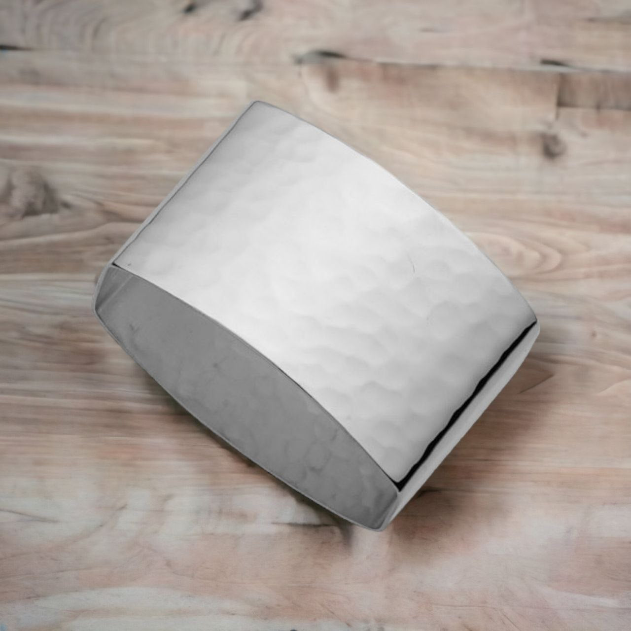 Silver Napkin Ring Torino (hammered)