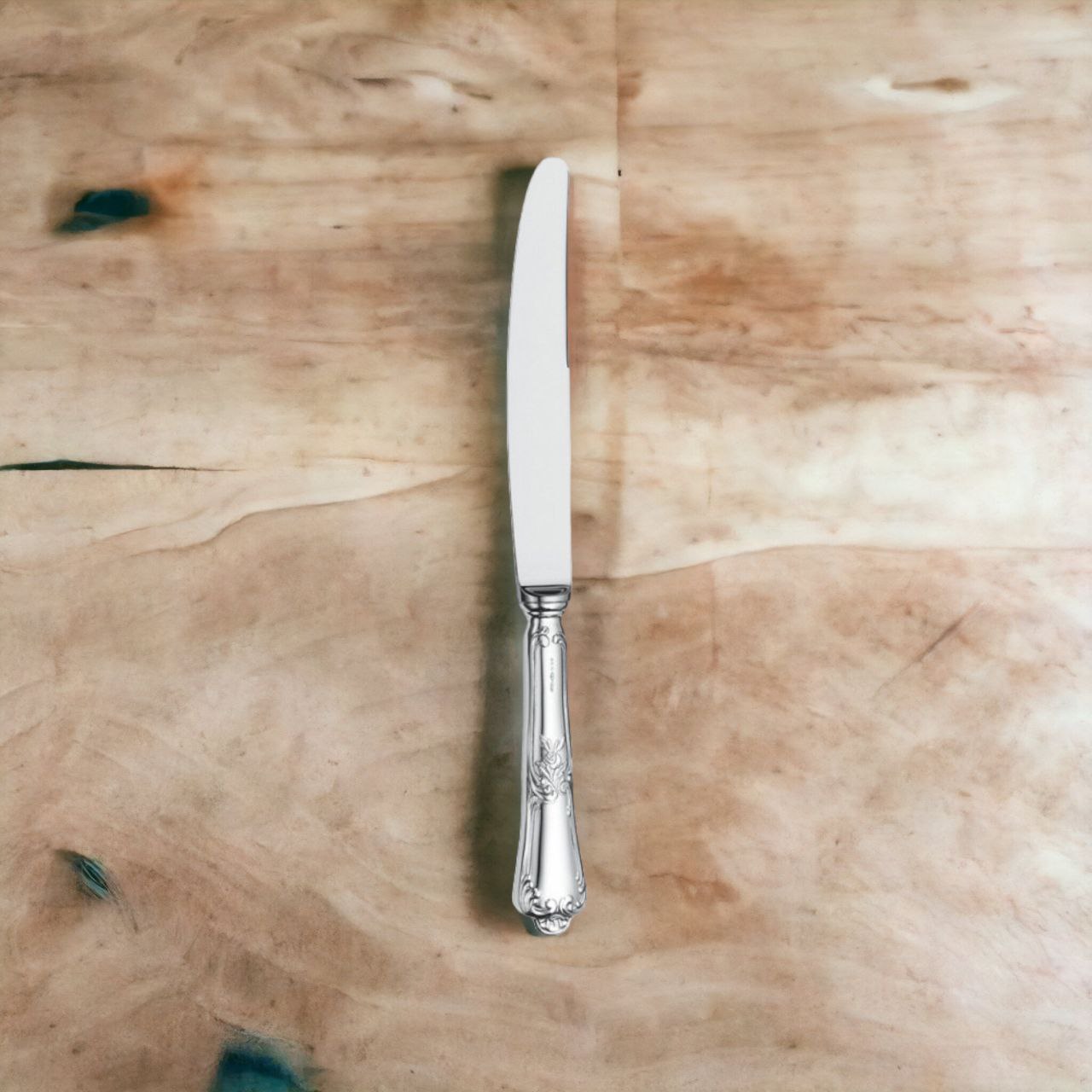Silver Table Knife Floral design