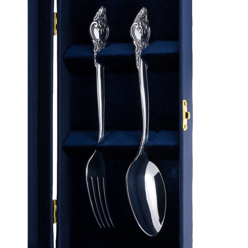 Silver Table Set Rosette (spoon and fork)